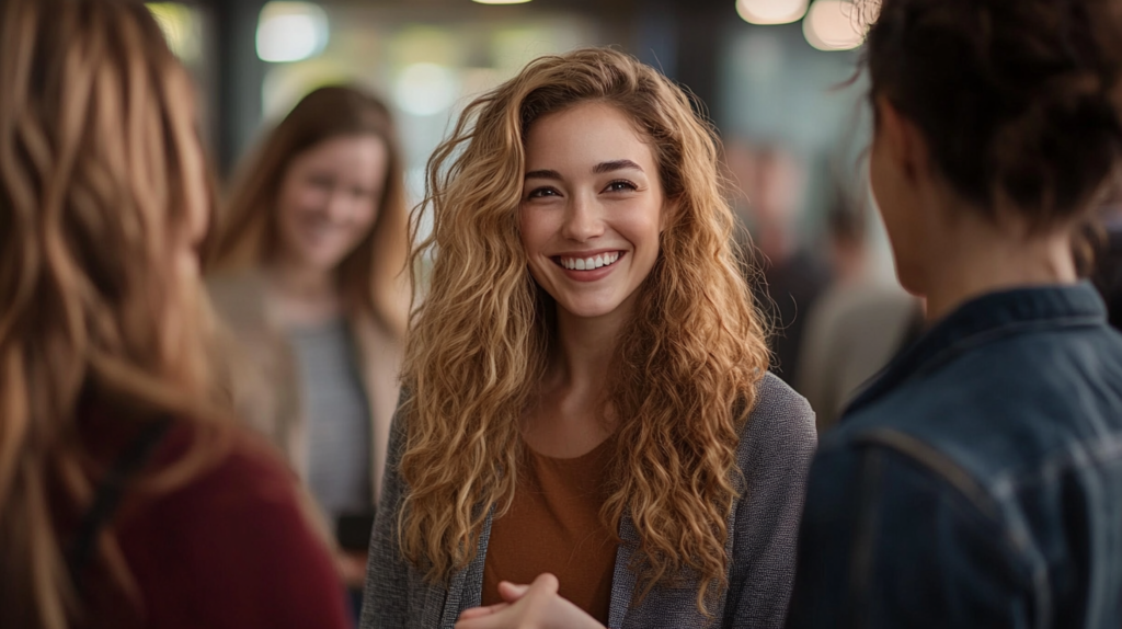 Mulheres empreendedoras construindo uma rede de apoio no empreendedorismo feminino, compartilhando experiências e conselhos para empreendedoras.